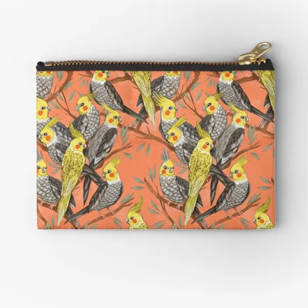 

Cockatiel Fun Zipper Pouches Pocket Wallet Cosmetic Women Key Packaging Men Storage Small Socks Bag Money Pure Coin Panties