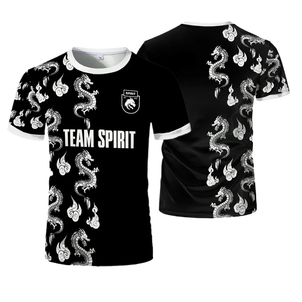 Фото 2024 Новая футболка Team Spirit Джерси Dota CS GO ESports Game Uniform Мужская футболка Player Donk Sports Contest Одежда Футболки для фанатов №3