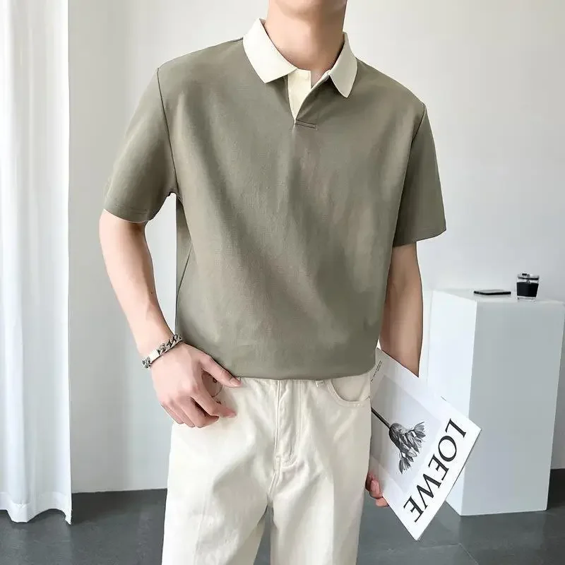 Новинка 2023 поставка товаров через границу летняя новая мужская рубашка-поло с