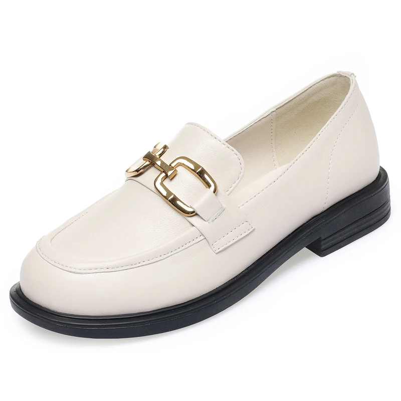 

AIYUQI Women Loafers Shoes Genuine Leather Large Size Spring British Style Ladies Footwear Casual Slip On Lazy Shoes Women