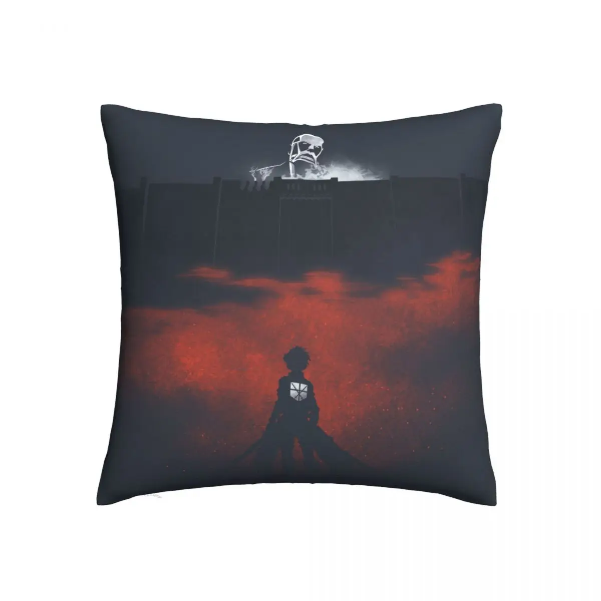 Giant Throw Pillow Case Attack on Titan Giant Fighting Anime Short Plus Cushion Covers Home Sofa Chair Decorative Backpack
