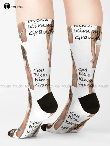 Носки God Bless Kimmy Granger, носки до щиколотки для женщин, персонализированные носки унисекс для взрослых и подростков, молодежные носки на заказ, подарок, уличная одежда
