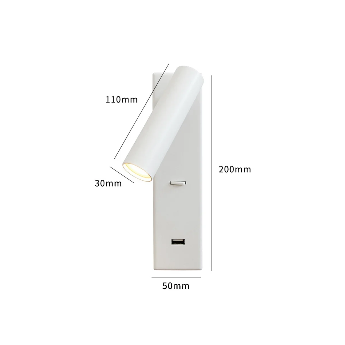 Лампа перезаряжаемая настенная лампа гостиничная Инженерная прикроватная