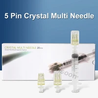 5pin crystal multi needle hydrolifting gun needle for ez vacuum mesotherapy replaced micro needle for dermal cartridge needle