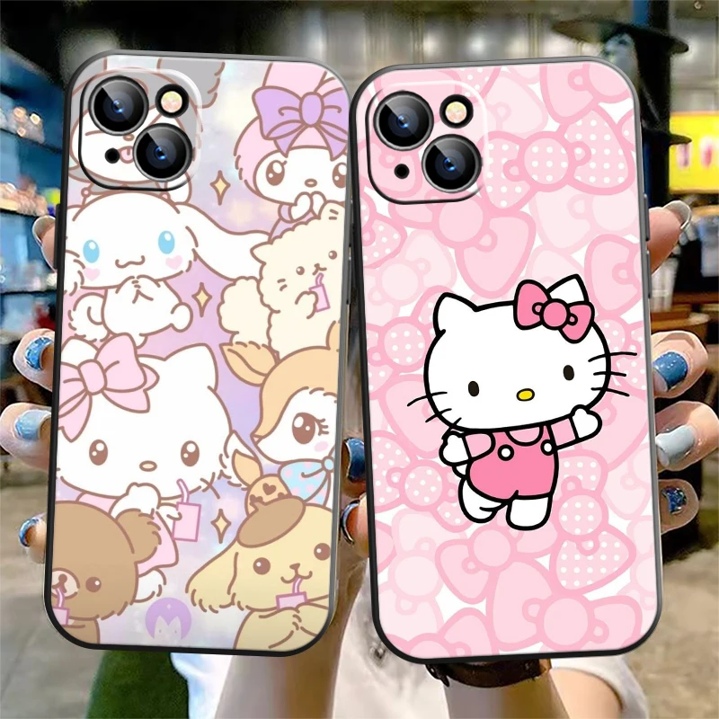 

Cute Hello Kitty Kromi Phone Case For iPhone X XS XR XS Max 11 11 Pro 12 12 Pro Max For iPhone 12 13 Mini Carcasa