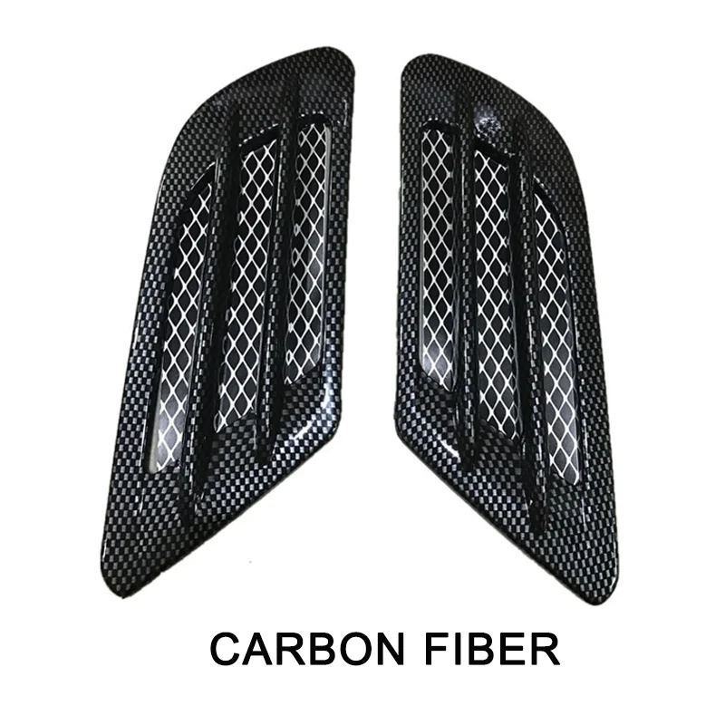 

Углеродное волокно, универсальный автомобильный жабер акулы, крыло, боковой воздуховод, вентиляционное отверстие, декоративная наклейка, накладка, наклейка, Стайлинг автомобиля