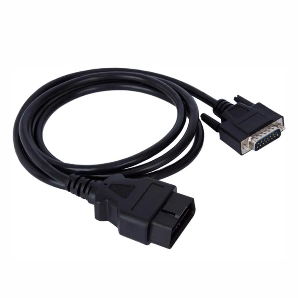 

Автомобильный удлинительный кабель 1,5 м OBD 2 OBD2 «папа» к DB15 «папа» OBDII OBD II Кабель DB 15PIN Универсальный для автомобилей с 16-контактным интерфейсом OBD2