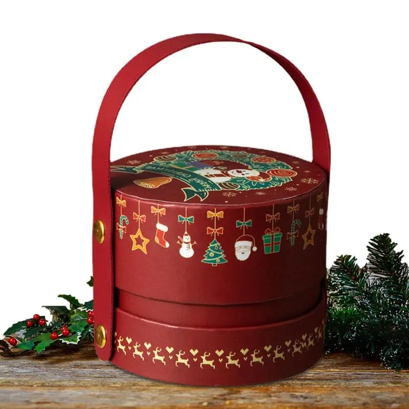 

Christmas Gift Boxes Storage Box Decoration For Christmas Treats Smooth Texture Christmas Treat Box For Cookies Sweets Cakes And