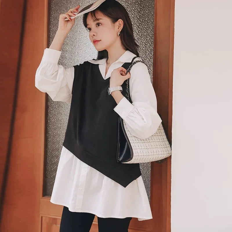 

Spring 2022 latest maternity top solid color maternity wear