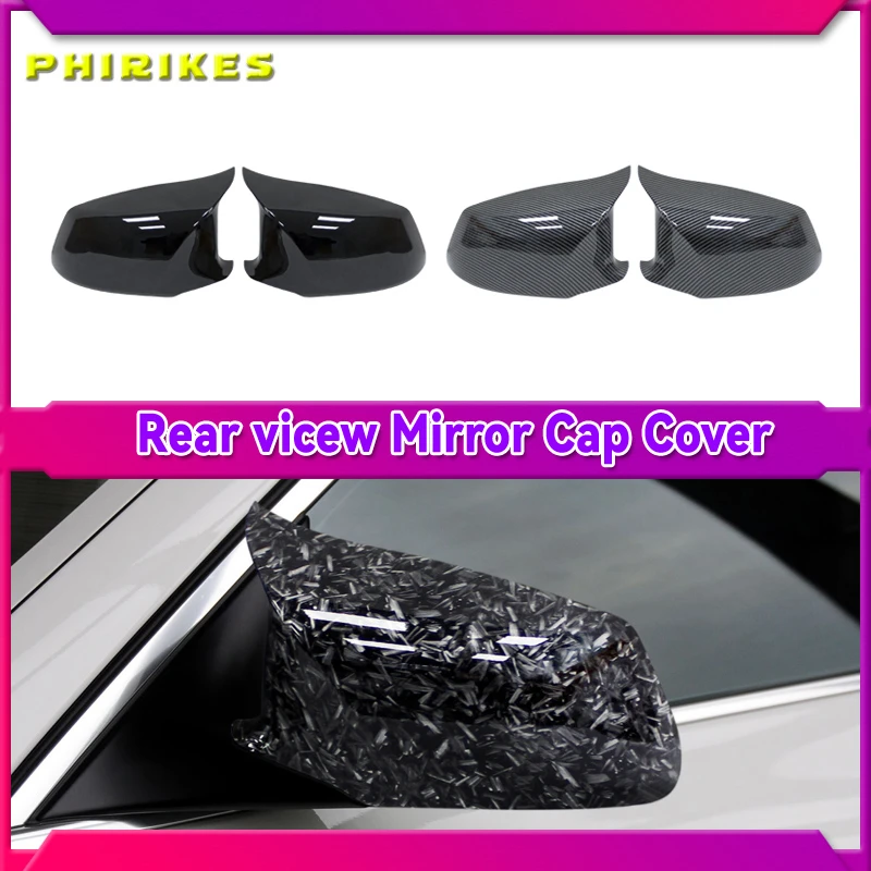 

for BMW 5 Series F10 F11 2010-2013 Car Rearview Mirror Cover Side Wing Protect Frame Covers Carbon Fiber Style Trim Shell