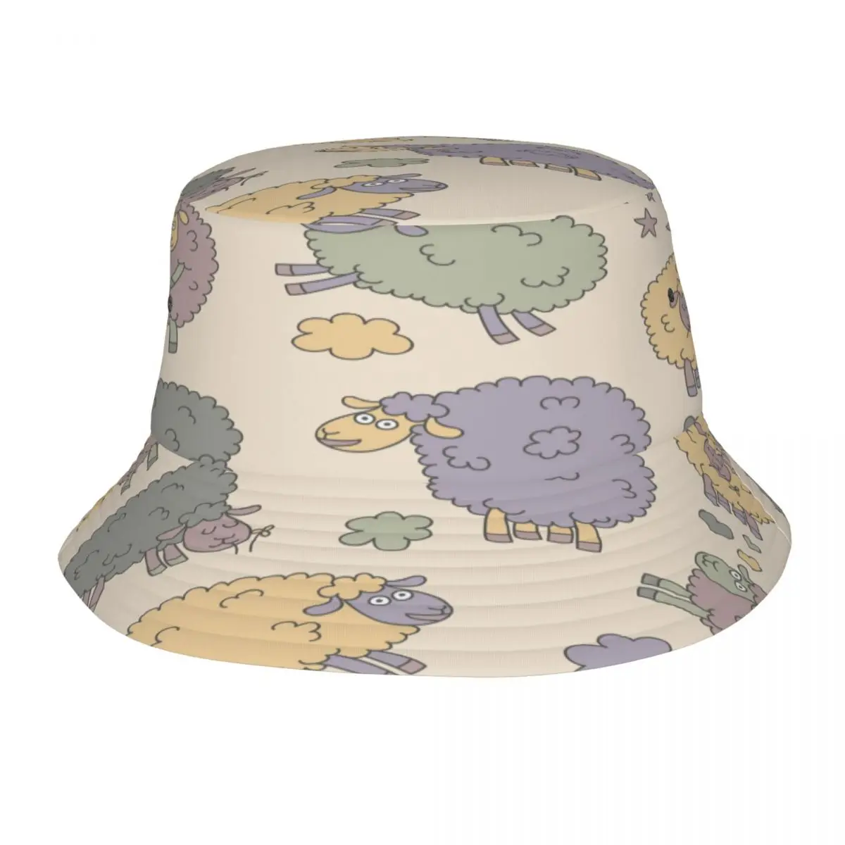 

New Fashion Bucket Hats Fisherman Caps For Women Men Gorras Summer Cartoon Sheeps