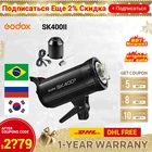 Godox SK400II профессиональная компактная 400Ws студийная вспышка для фотостудии live youtube PK Aputure Godox 150Wii