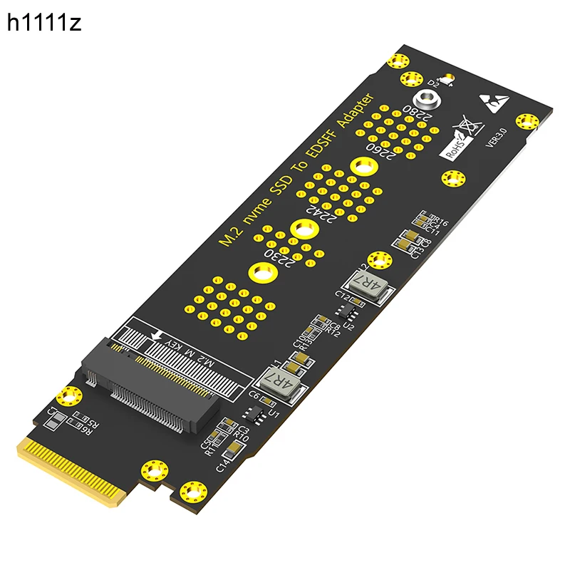 Новый M.2 NVME M ключ к адаптеру EDSFF E1.S PCIe 4 0/3 0 X4 Плата расширения для 1U серверного