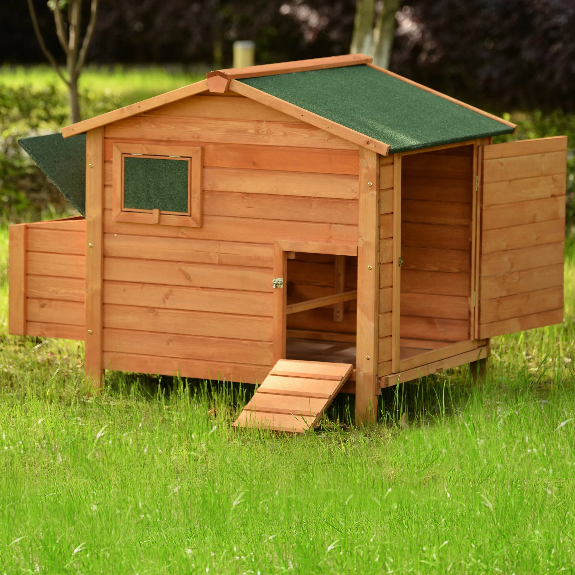 Деревянная курятница для 2-3 цыплят стандартная игрушка кролика со съемным лотком