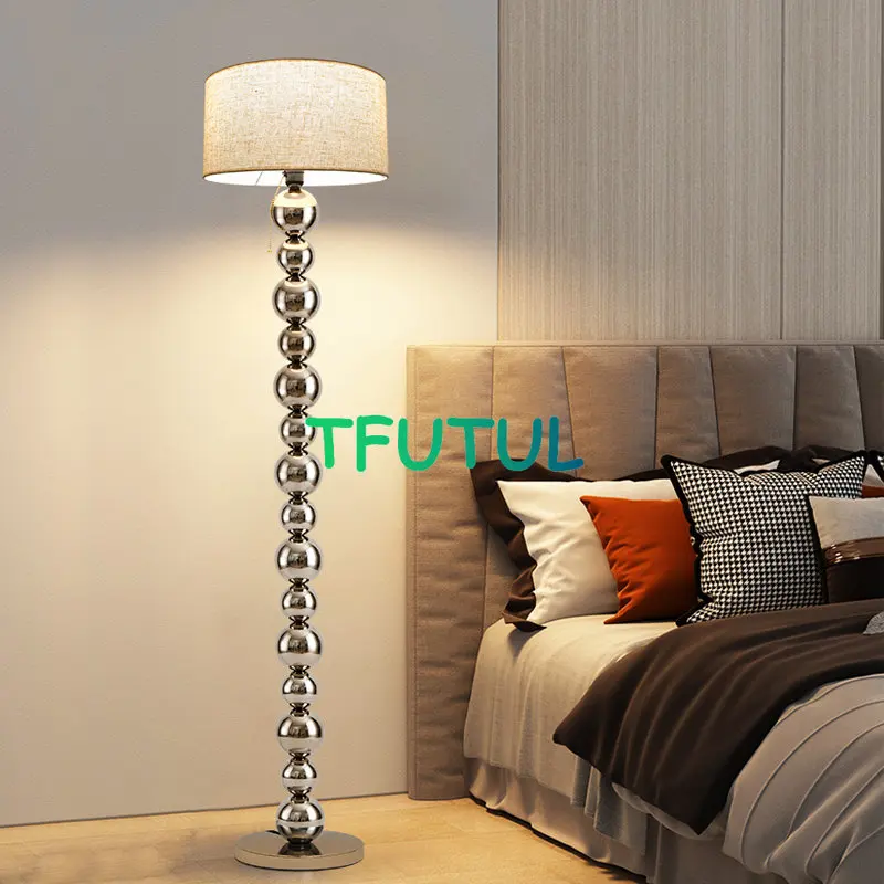 

Creative Living Room Led Floor Lamps Gourd String Design Remote Control Dimming Bedroom Bedside Lamp Ambient Lights Home Decor