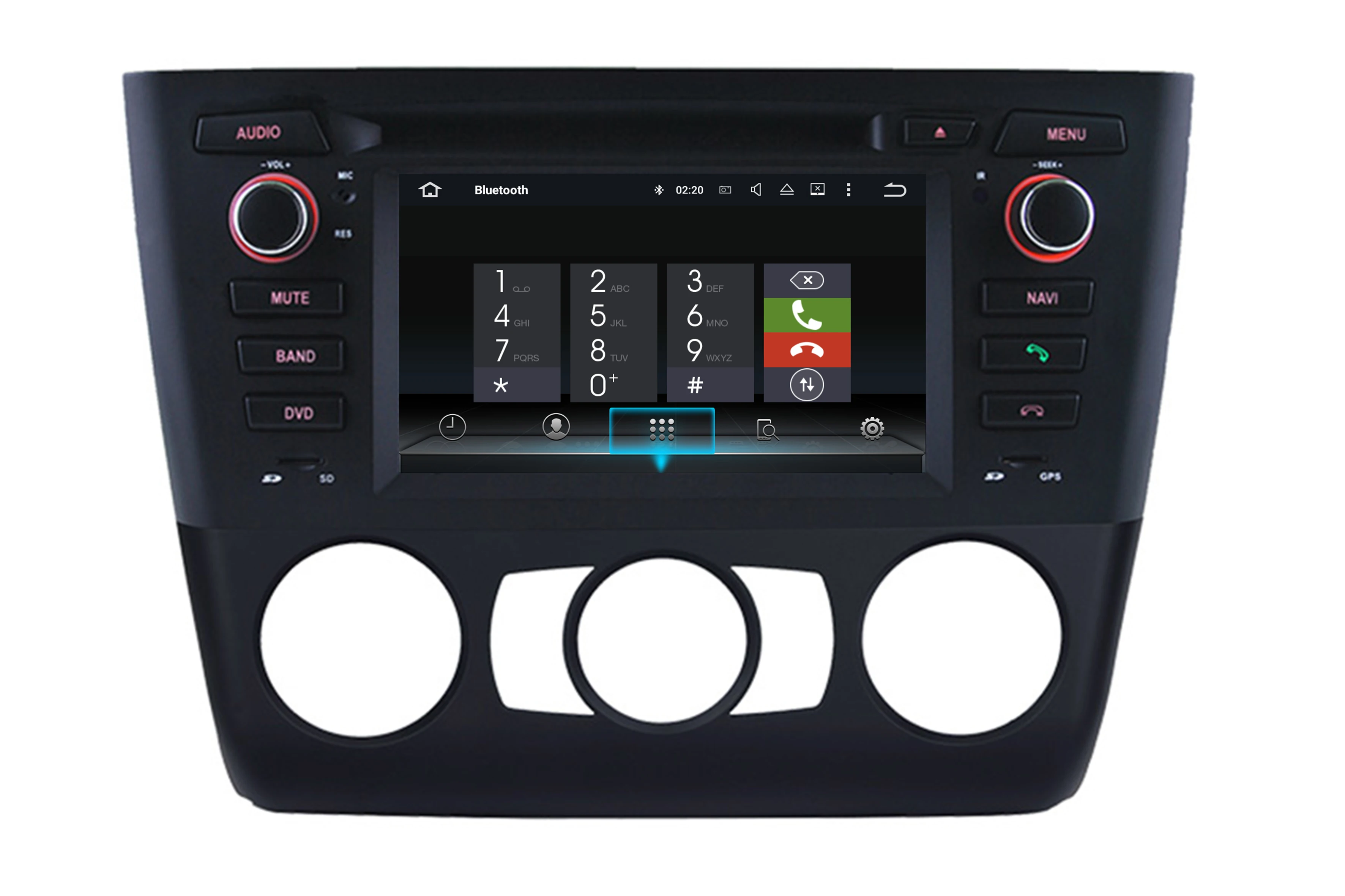 głosem z systemem Android ODTOPCAR do BMW serii 1 E81 E82 E87 E88 Bluetooth Radio 6 2-calowy ekran dotykowy 2 Din Stereo Akcesoria samochodowe