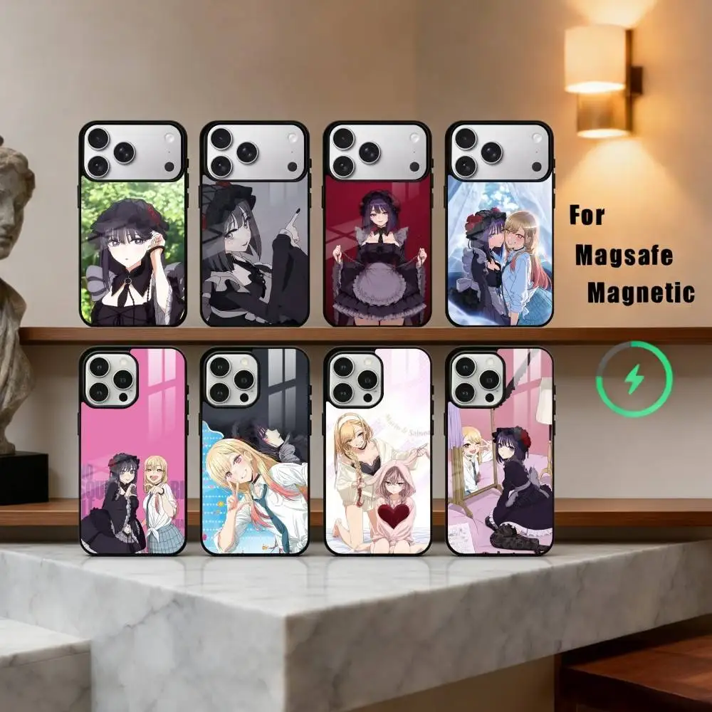 Фото Чехол для телефона S-Shizuku K-Kuroe M-Marin Kitagawa для iPhone 17, 16, 15, 14, 13, 12, Plus, Pro, Max с магнитной беспроводной зарядкой MagSafe №1