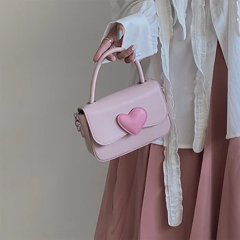 Pink Heart Shoulder Bag 3