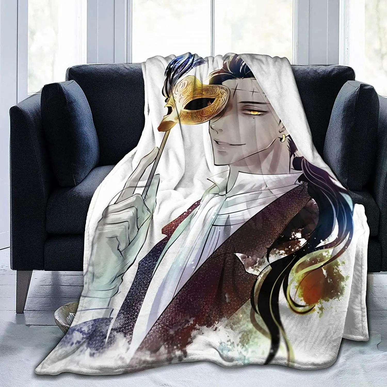 

Tyki Mikk Fluffy Soft and Comfortable Blanket, Anime Warm Embrace of Sympathy