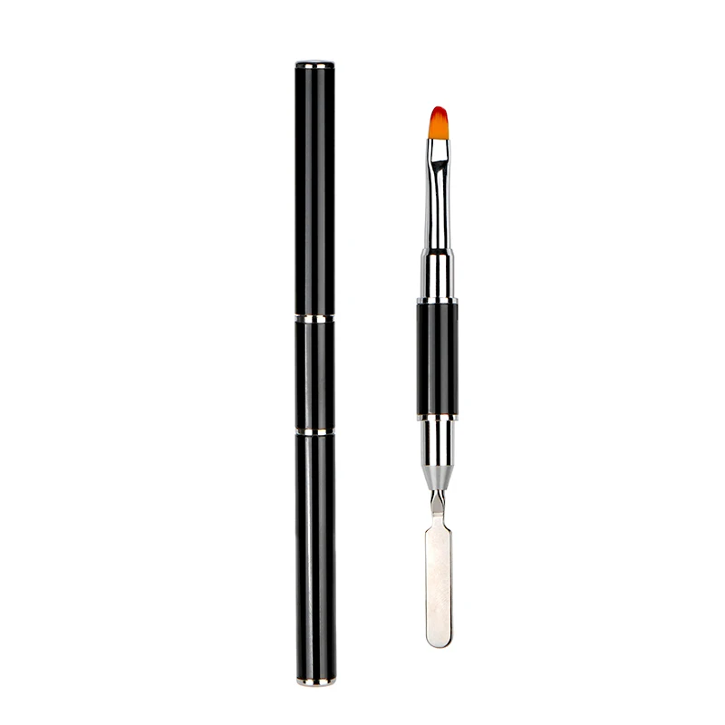 

1pc Double-head Phototherapy Pen Remove Spatula Stick Nail Art Brush Multifunctional Manicure Tool UV Gel Nail Extension Builder