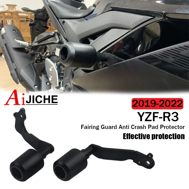 Motorcycle Falling Protection Frame Slider Fairing Guard Crash Pad Protector For YAMAHA YZFR3 YZF-R3 YZF R3 2019-2022