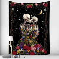 bohemian home room decoration moon hanging cloth decorative cloth skeleton background cloth tablecloth wall hanging decor mural