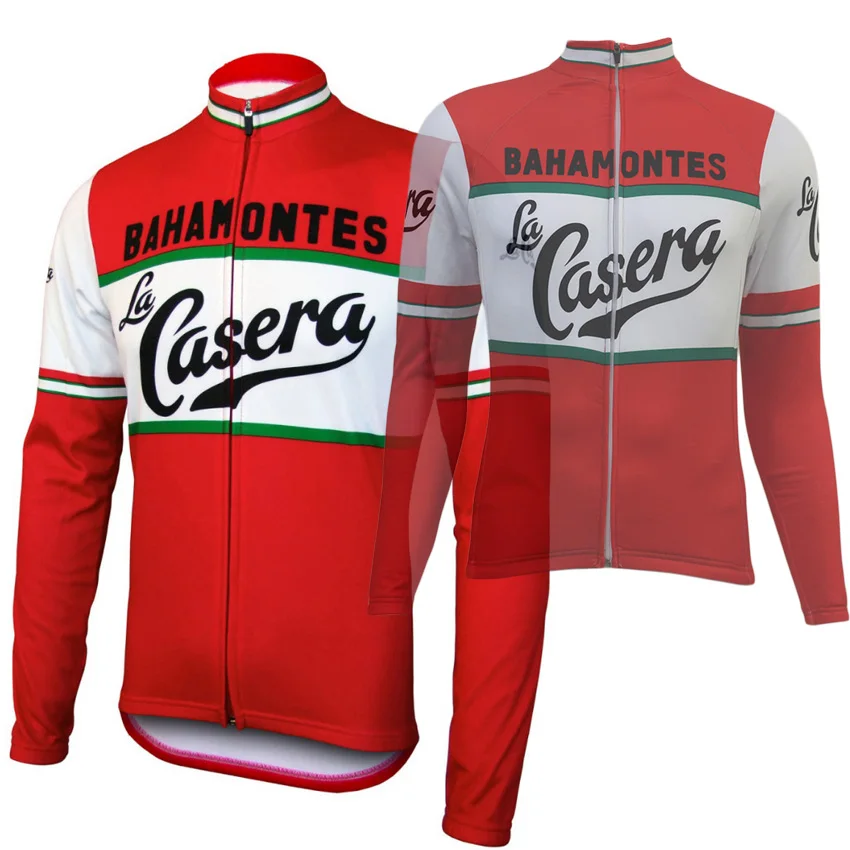 

BAHAMONTES La Casera Men Long Sleeve Cycling Jersey Autumn Anti-UV MTB or Road Bike Clothes Cycling Wears Shirt Maillot Ciclismo