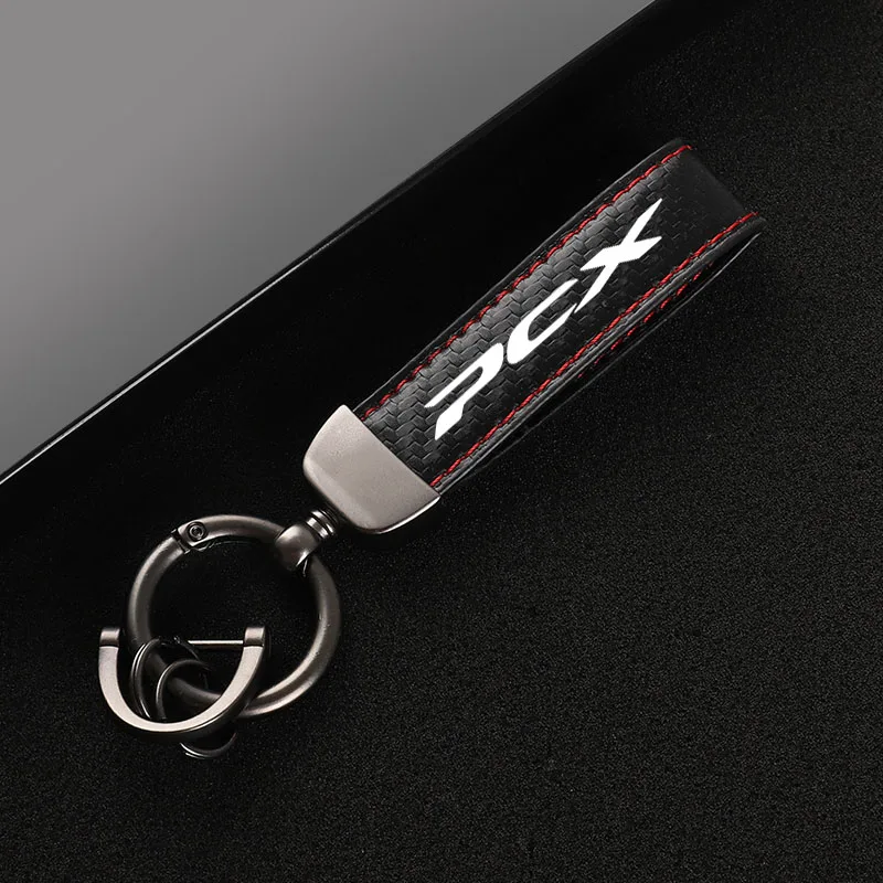 Высококачественный кожаный мотоциклетный брелок с пряжкой в форме подковы для