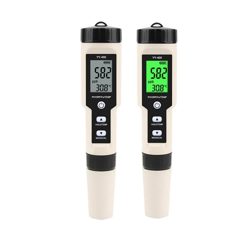 

Spot Goods 4 In 1 YY-400 PH/ORP/H2&TEM Meter Digital Hydrogen Ion Concentration Tester For Aquarium, Swimming Pool
