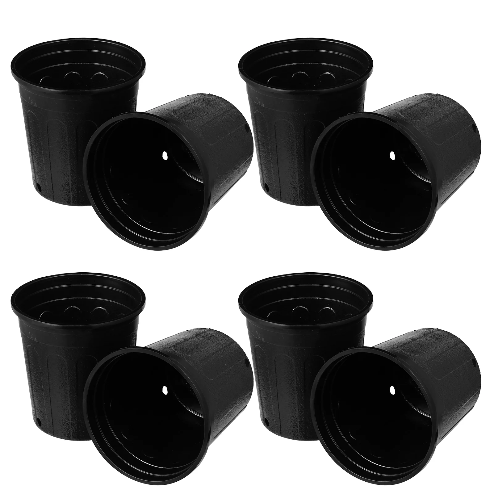 

10 Pcs Squat Plastic Flower Pot Pots Indoor Plants Mini Succulent Planter Basin