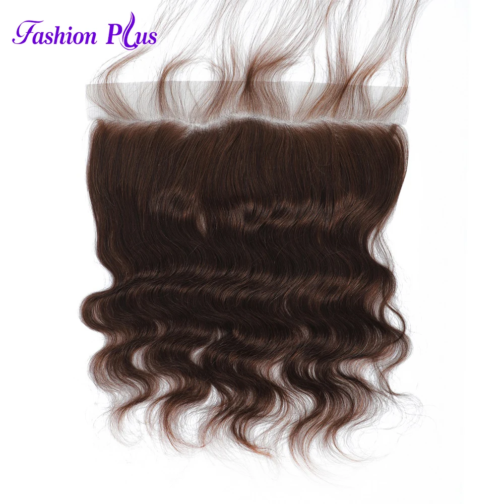 13X4 lace Front Only Body Wave Lace Frontal Brown Color 12-20 Inch HD Transparent Brazilian 100% Human Hair For Women