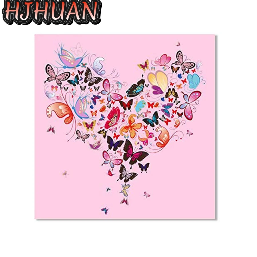 

5D алмазная живопись «сделай сам», красочная бабочка, полноразмерная/круглая Алмазная вышивка, мозаика для вышивки крестиком, высококачеств...