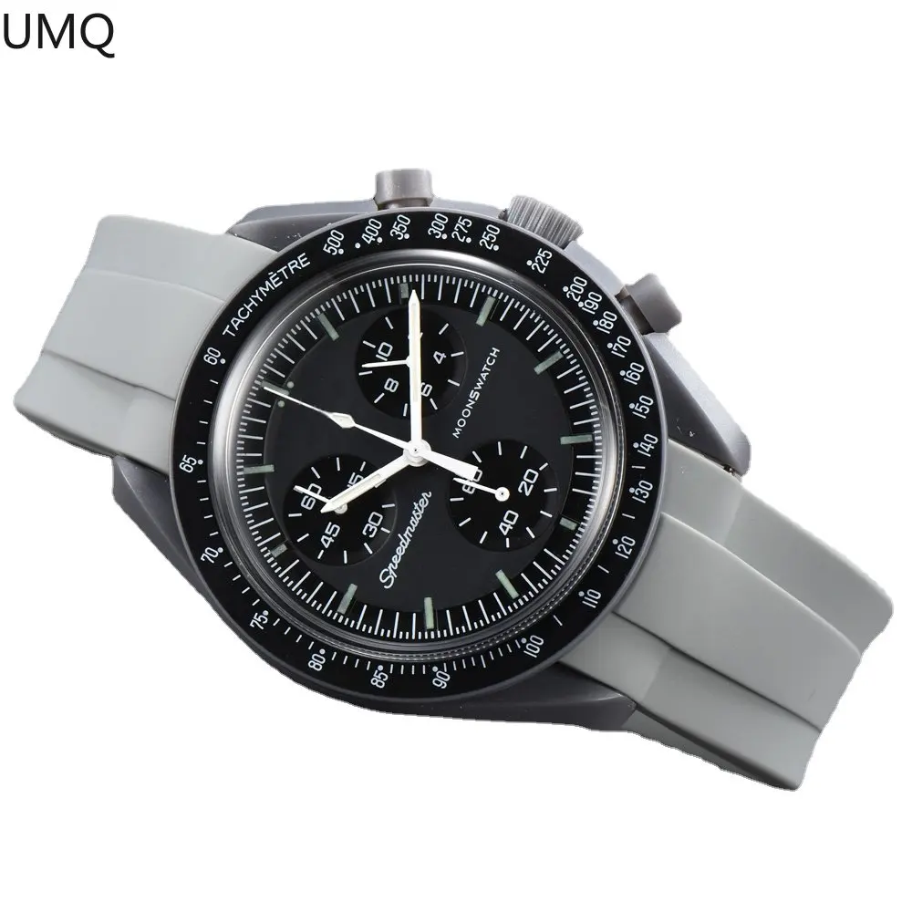 

Новинка, часы для пары, многофункциональные часы с пластиковым чехлом, часы для мужчин, женские часы, деловые часы с хронографом, исследован...