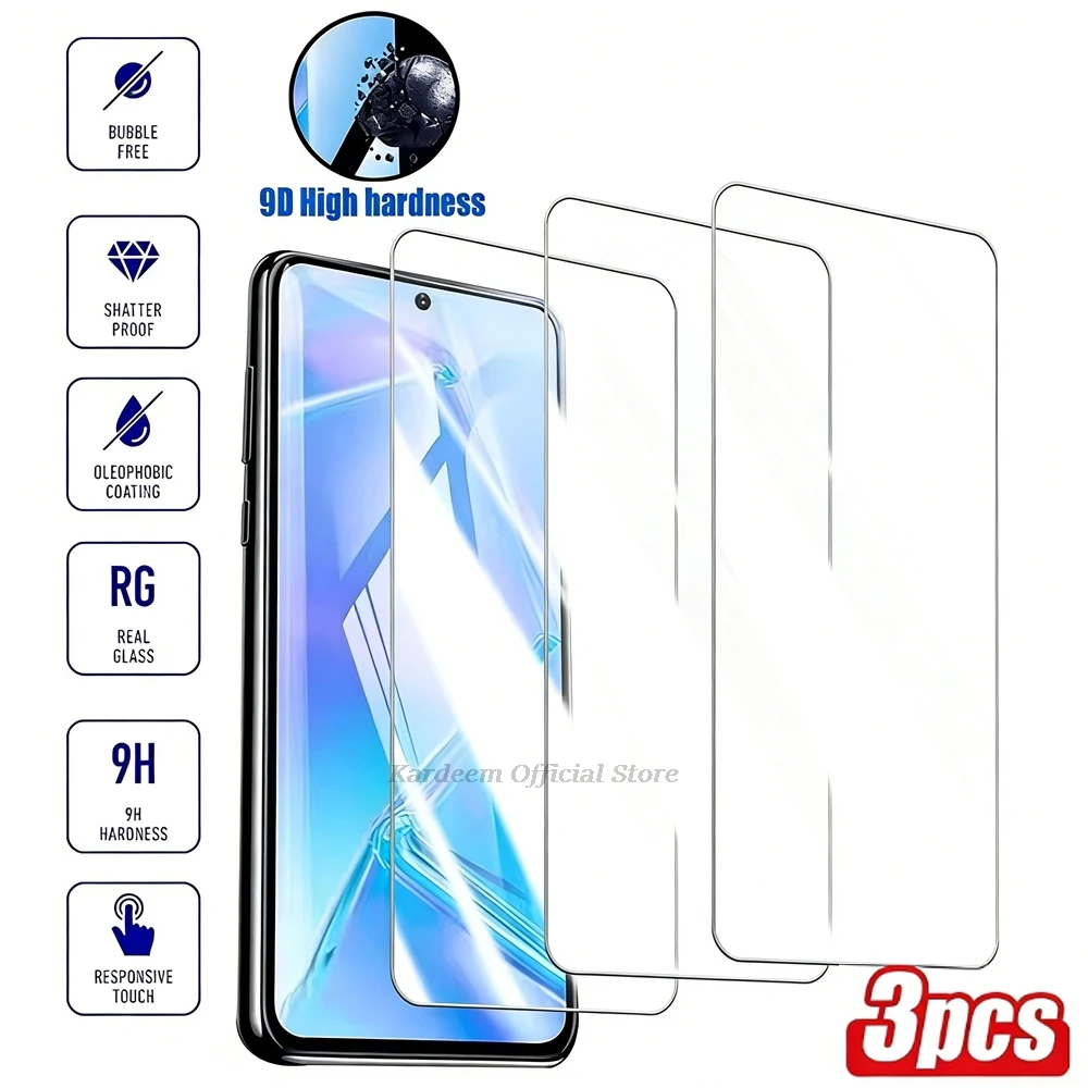 Фото 3 шт. закаленного стекла для Xiaomi Poco X8 Pro Max F8 Pro F8 Ultra M7 X7 Pro F7 X6 C51 M6 X5 Pro M5 X3 NFC C71 HD защитные пленки для экрана №1