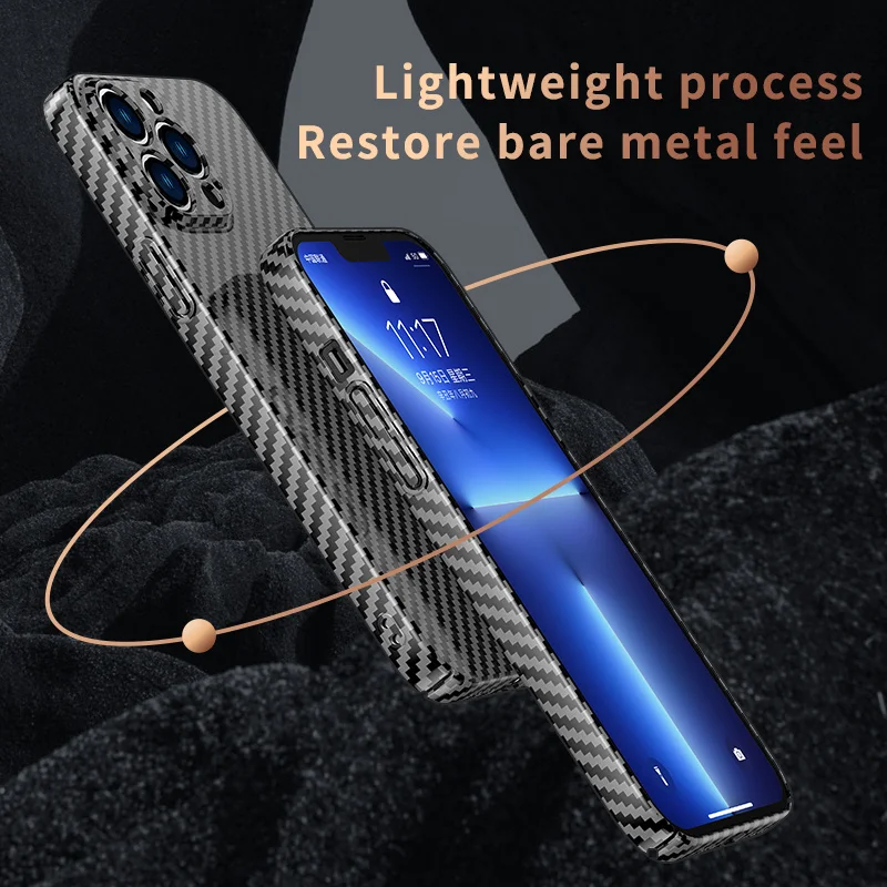 Carbon Fiber Texture Splice For Magsafe Magnetic Wireless Charging Case For iPhone 14 13 12 11 Pro Max Hard PC Shockproof Cover
