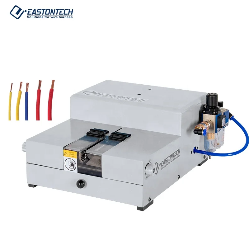 

EW-1075-1 high speed free of blades adjustment pneumatic wire stripping machine for different size wire