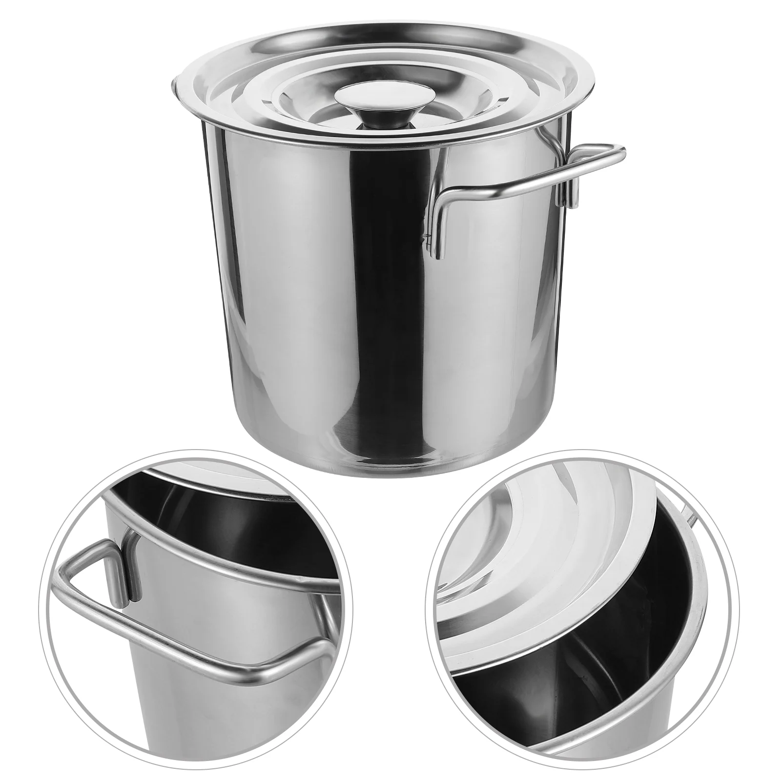 

Stainless Steel Soup Pot Seafood Cooking Bucket Metal Seafood Boiler Seafood Boil Pot for Cooker
