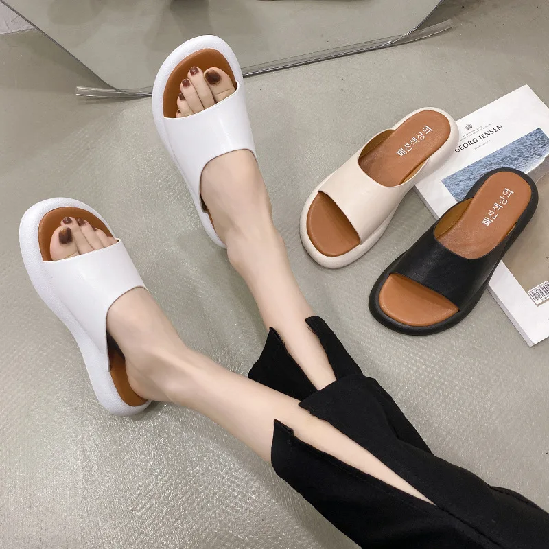 

Женские шлепанцы в гавайском стиле, повседневные Шлепанцы из искусственной кожи, роскошные босоножки из искусственной кожи, лето 2022