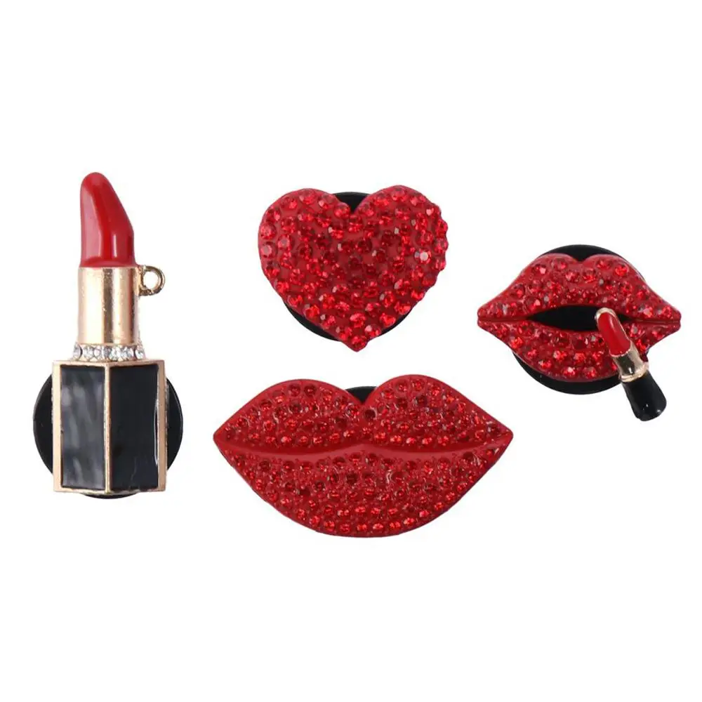4 шт. губная помада 33*27 мм 24*54 пикантные губы поцелуй в форме сердца освежитель