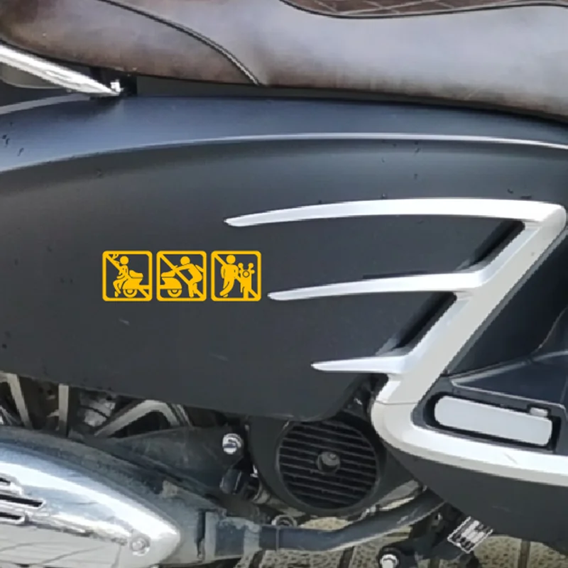 

Dont Touch My Motorbike Аксессуары для мотоциклов Waring Mark Наклейки Виниловые водонепроницаемые 16 см x 5 см