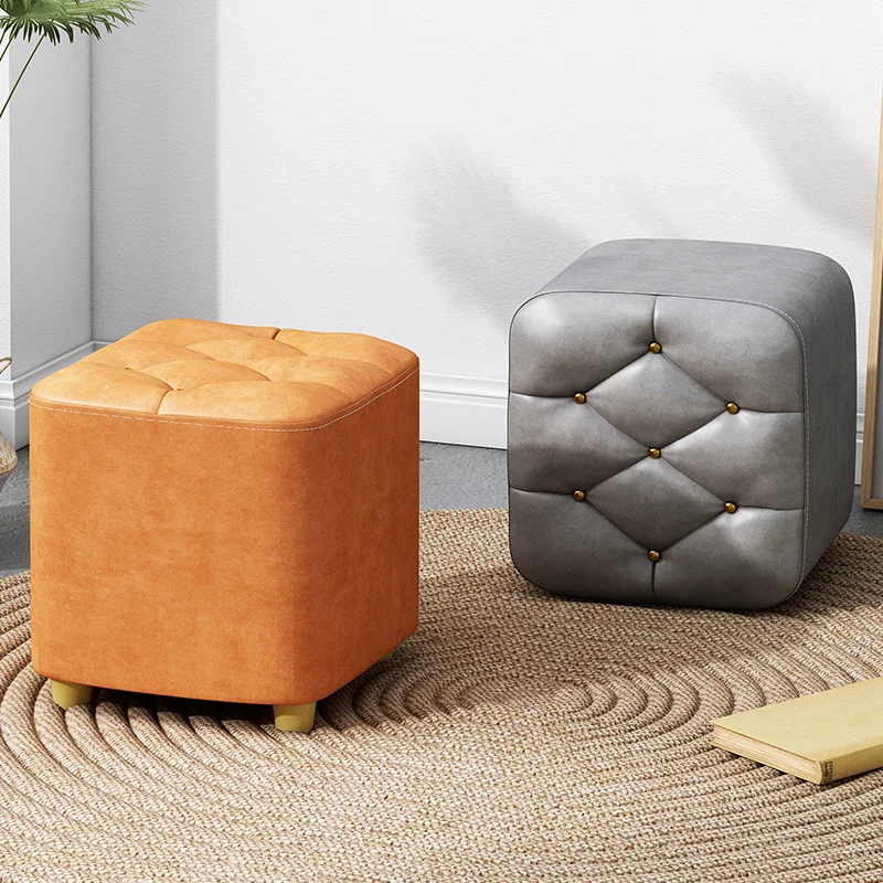 Nordic Dining Footrest Pouf Stool Nordic Wooden Entryway Bench Bedroom Stools Footstool Meubles De Salon Small Space Furniture