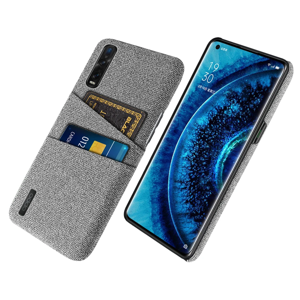 

Cloth Case For OPPO Find X2 Pro Case Luxury Fabric Dual Card Phone Cover For OPPO Find X2 Neo Lite X2 Pro x2pro Funda Capa Coque