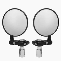 22mm universal motorcycle mirror aluminum black handle bar end rearview side mirrors motor accessories