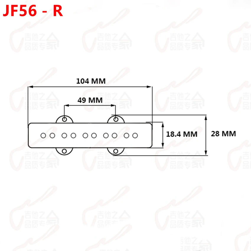 1 Set High Quality Ceramic 5 Strings Bass Pickup For Jazz ( #0664 ) KR(Origin) | Guitar Parts & Accessories