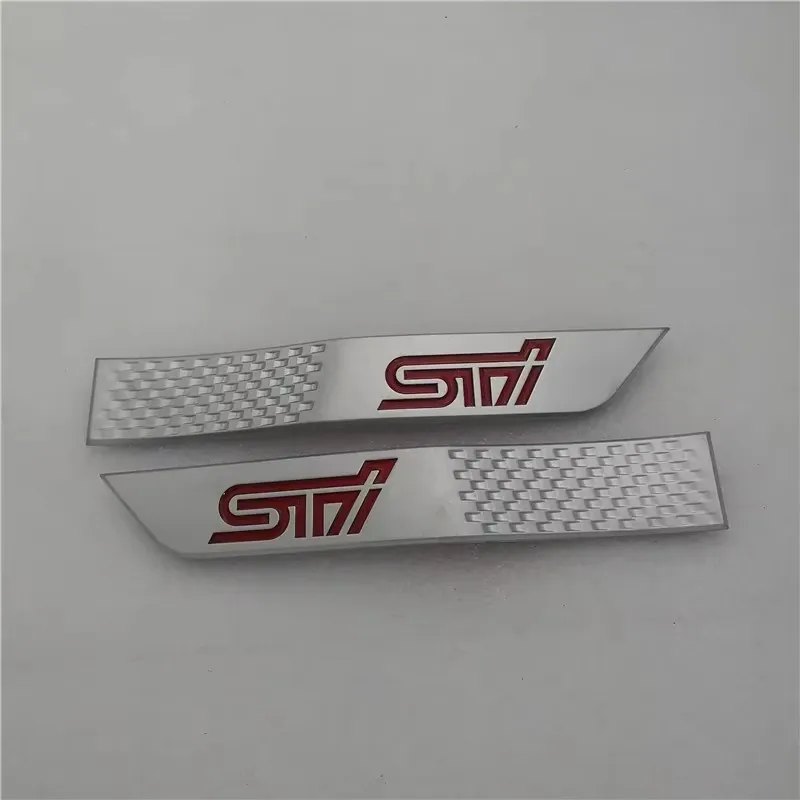 

Наклейки из АБС-пластика на боковые эмблемы крыла автомобиля для Subaru 2015-2018 Impreza STI, логотип WRX, внешний значок кузова автомобиля, декоративные наклейки, 2 шт.