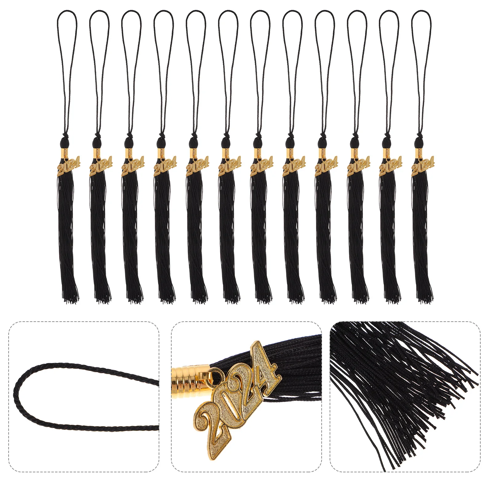 

12pcs Graduation Cap Decors Tassels for Graduation Diy Graduation Hat Tassels Graduation Supplies