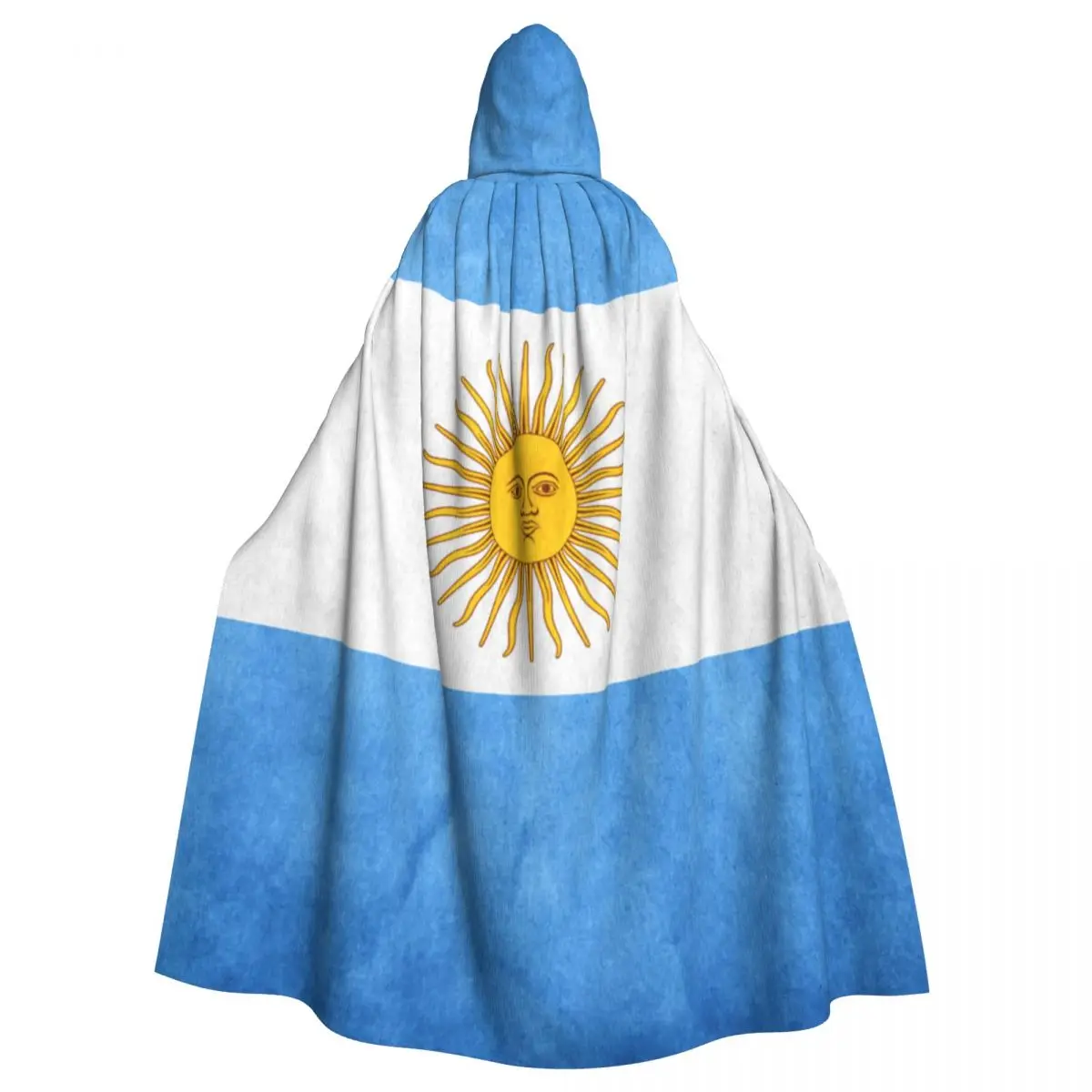 

Long Cape Cloak Flag Of Argentina Hooded Cloak Coat Autumn Hoodies