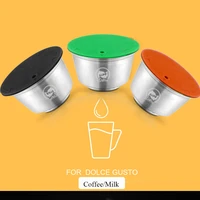 icafilas refillable coffee capsules for dolce gusto capsule fit nescafe stainless steel crema espresso reusable coffee filter