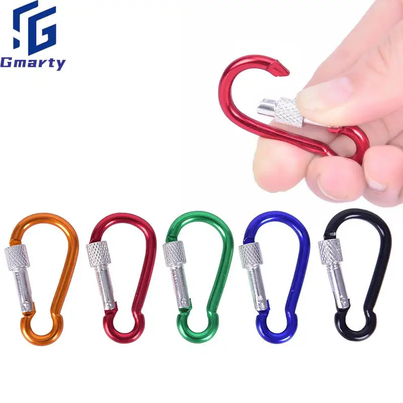 

Camping Aluminum Snap Carabiner Climbing Accessories D-Ring Key Chain Clip Keychain Hiking Camp Mountaineering Hook