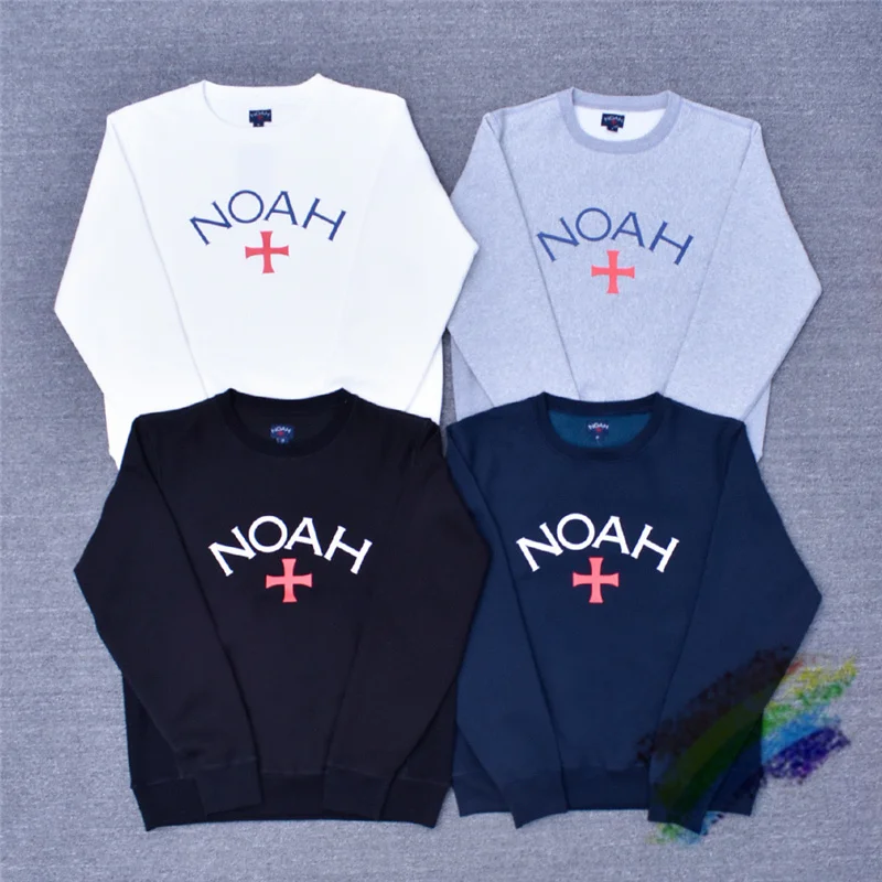 

NOAH Cross Sweatshirts Men Women Classic NOAH Crewneck 1:1 High Quality Hoodie Font Printed Solid Tops Inside Tag Label